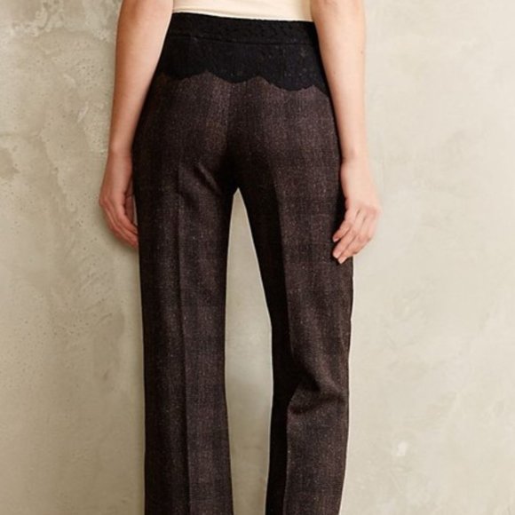 Anthropologie Flecked Brighton Trousers, by Elevenses, size 10 - Picture 4 of 11